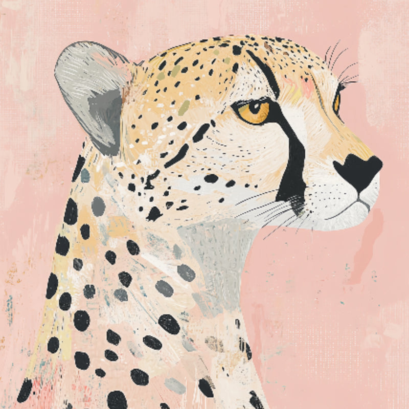 Elegant-Cheetah-Safari-Wall-Art-detail