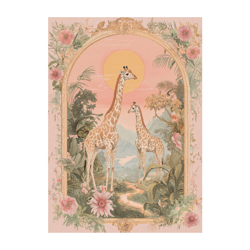 Pastel-Vintage-Giraffe-Print