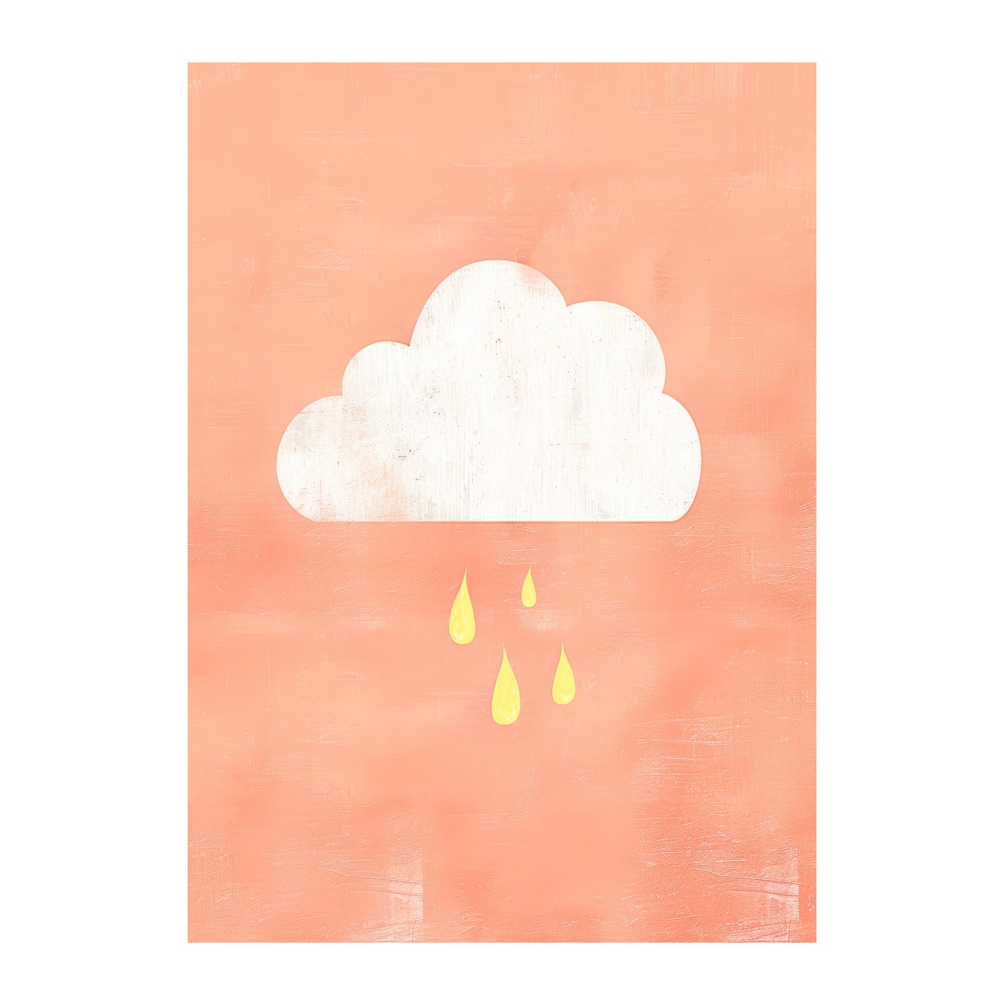 Rain-Cloud-on-Peach-Tones-Nursery-Print