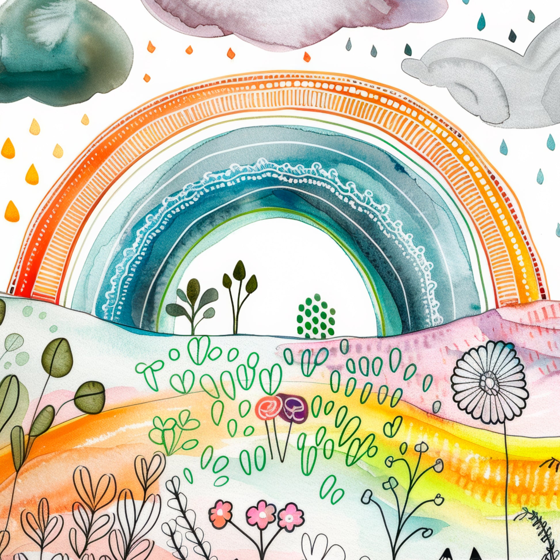 bright-meadow-with-rainbow-scandi-poster-abstract