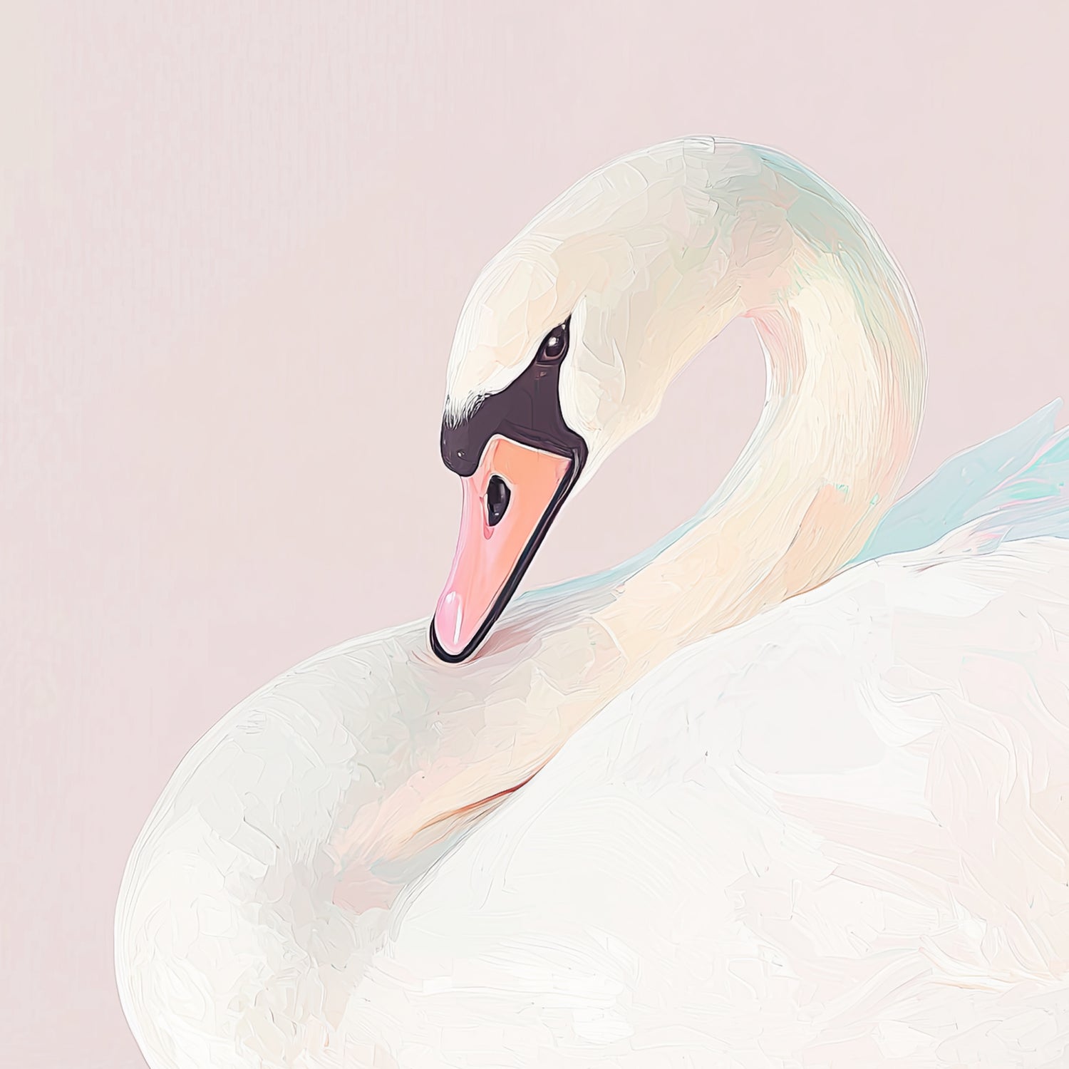 delicate-pink-swan-wall-print-head