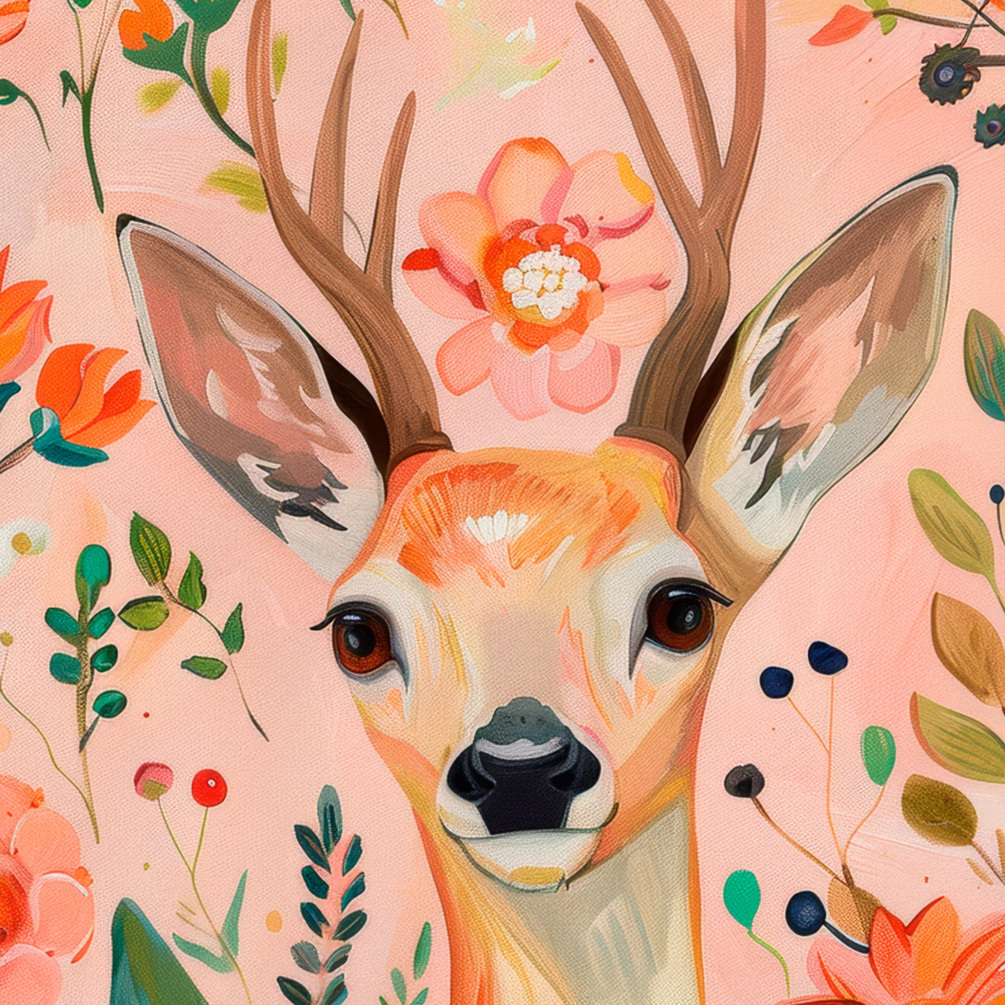 enchanted-woodland-deer-floral-print-detail