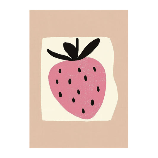 modern-strawberry-art-print