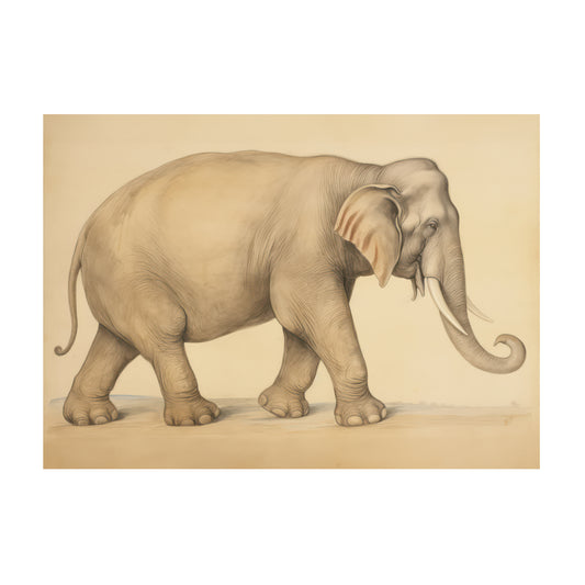 sepia-elephant-print